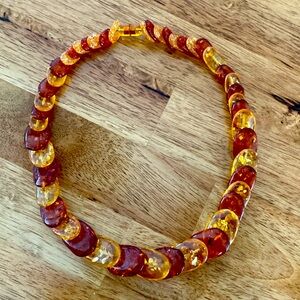 Amber Resin Necklace
